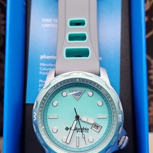 Columbia Aqua and Gray Wristwatch